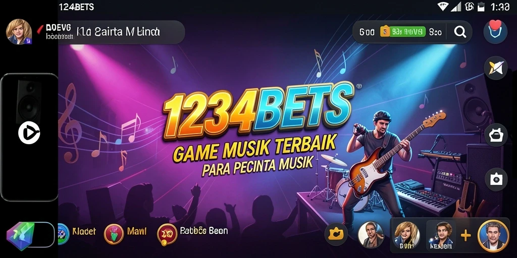 Tampilan gameplay seru di 1234BETS dengan berbagai musik menarik.