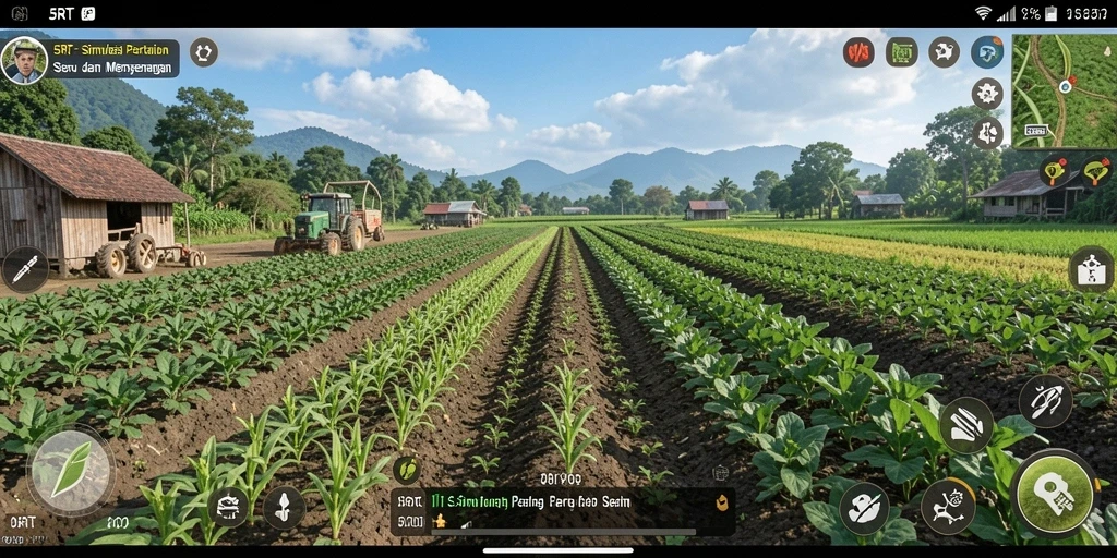 Tampilan gameplay 5RT yang menggugah selera dalam bertani.