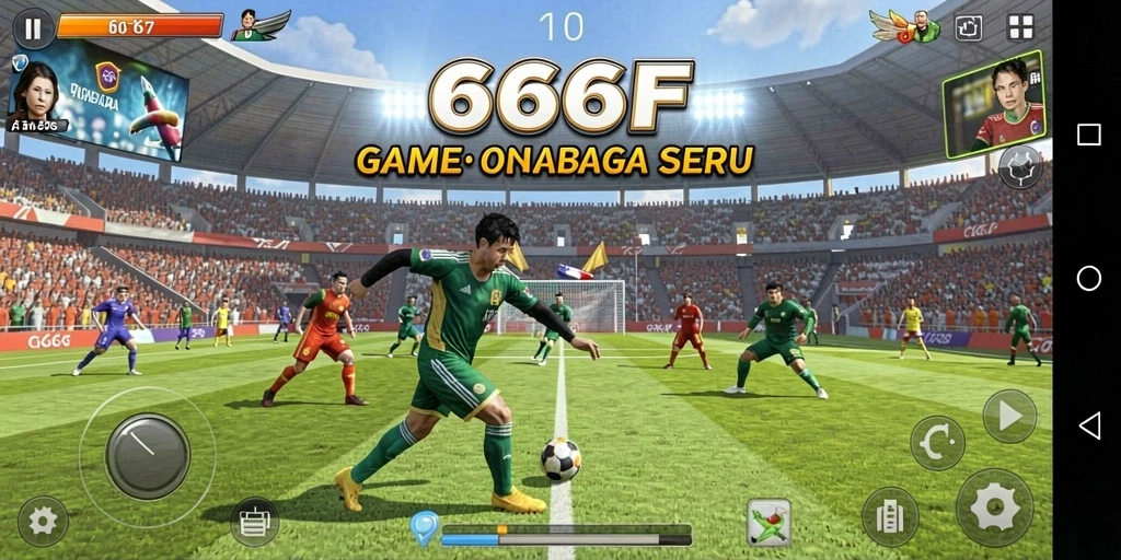 Screenshot gameplay 666F dengan aksi olahraga seru.