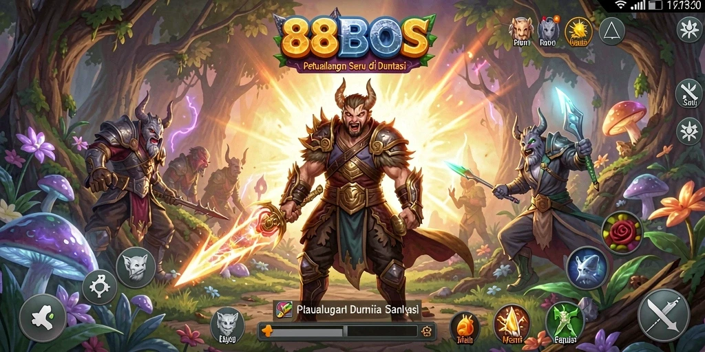 Tampilan gameplay menakjubkan dari 88BOS yang penuh tantangan.