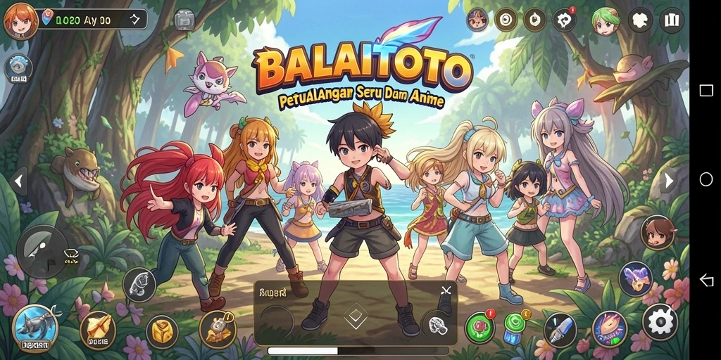 Tampilan gameplay BALAITOTO yang seru dan menawan di dunia Anime.