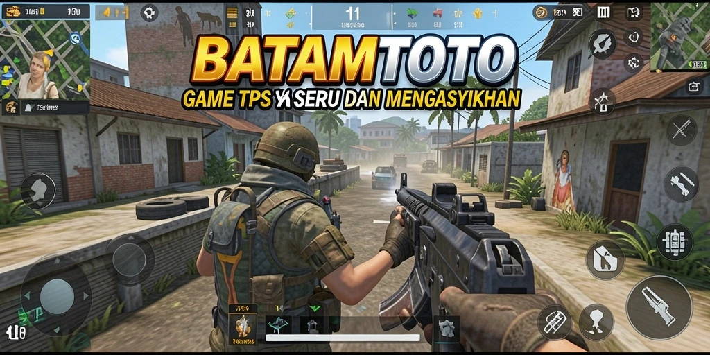 Tampilan sedang bermain BATAMTOTO dengan aksi pertempuran seru.