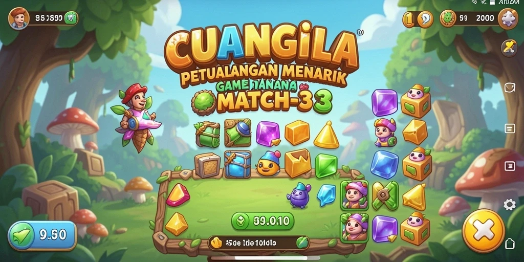 Tangkapan layar CUANGILA menunjukkan gameplay seru dan penuh warna.
