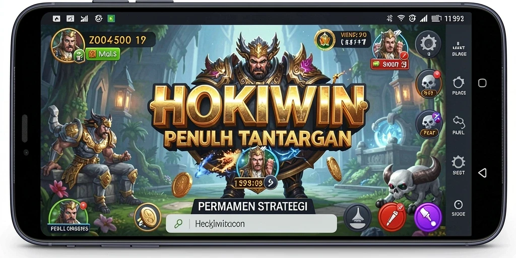 Tampilan gameplay menarik dari HOKIWIN dengan strategi yang menantang.