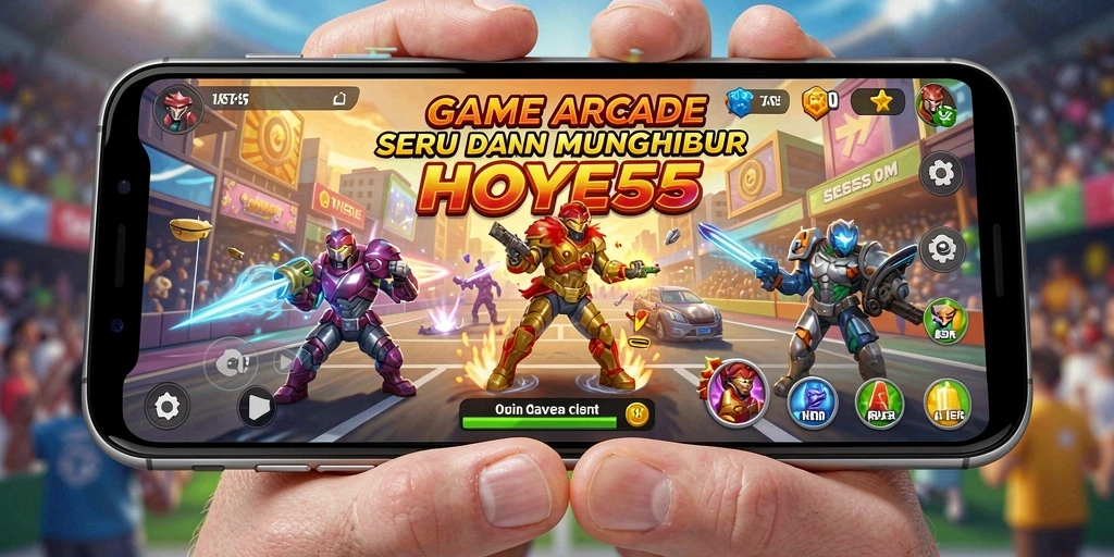 Tampilkan aksi gameplay seru dari HOYE55 yang penuh tantangan.