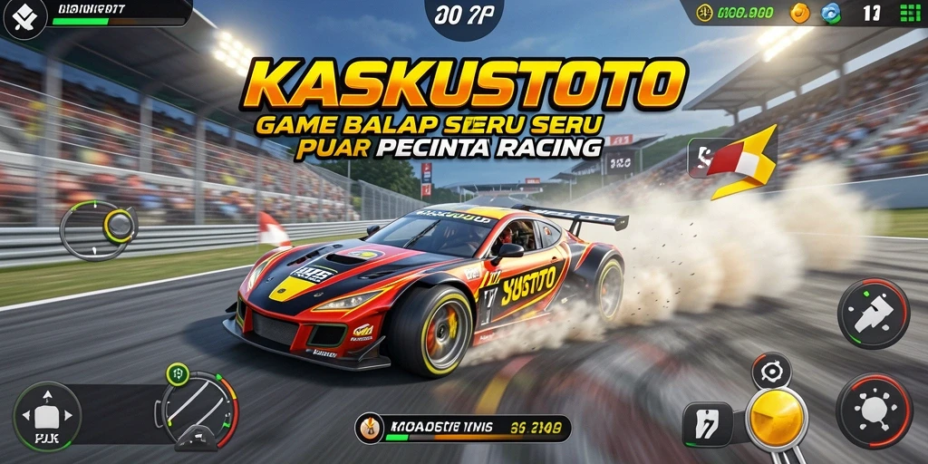 Tampilan gameplay KASKUSTOTO yang mendebarkan dalam balapan cepat.