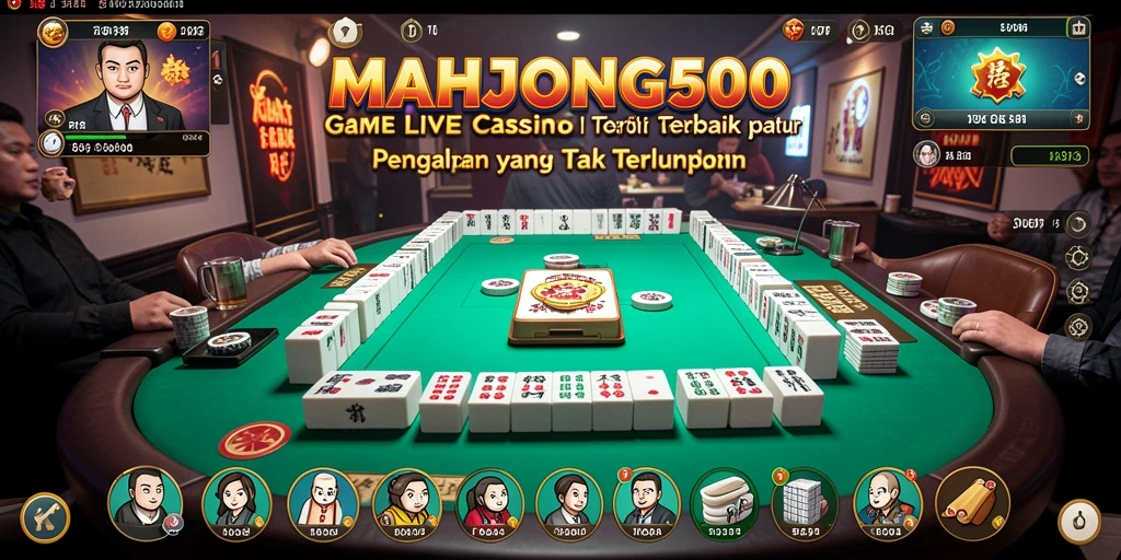 Tampilan gameplay Live Casino yang mengasyikkan dan interaktif di MAHJONG500.
