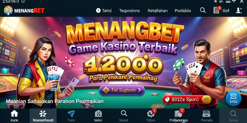 Tampilan menarik dari gameplay Kasino di MENANGBET.