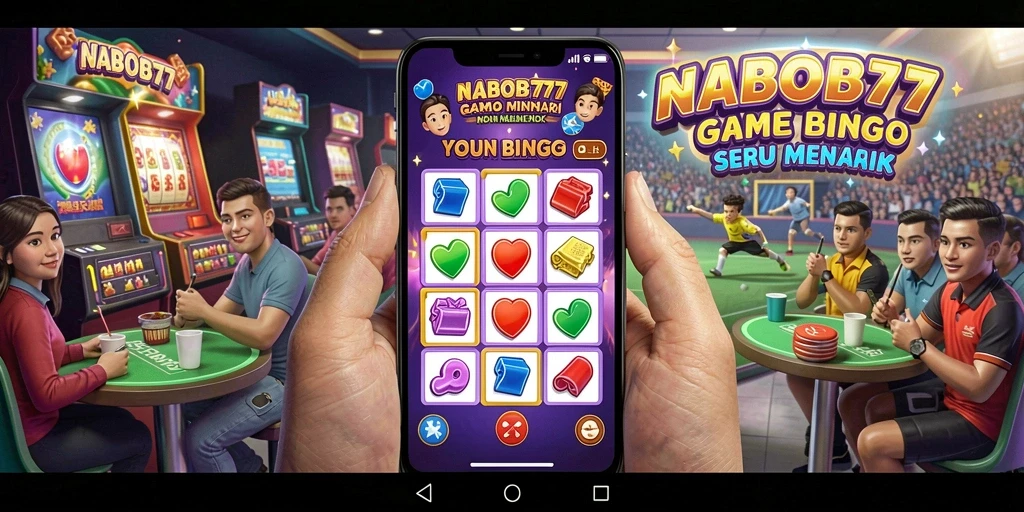 Tampilan menarik dari gameplay NABOB77 Bingo yang seru.