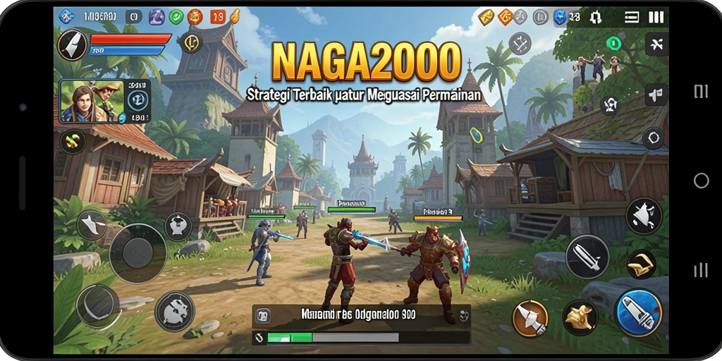 Tampilan gameplay menegangkan dalam NAGA2000 dengan strategi yang kompleks.