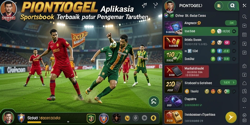 Tampilan utama PIONTOGEL dengan berbagai pilihan taruhan olahraga.