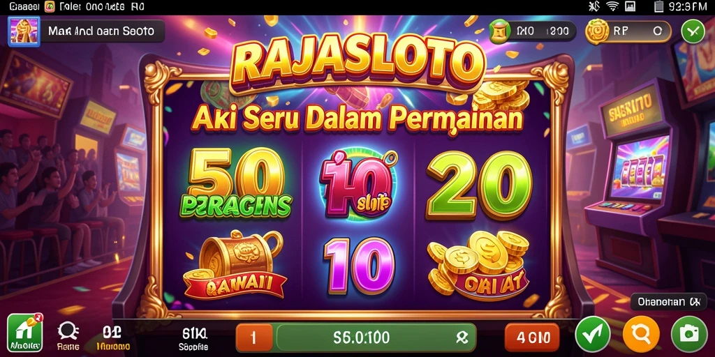 Tampilan menarik dari gameplay RAJASLOTO yang penuh aksi.