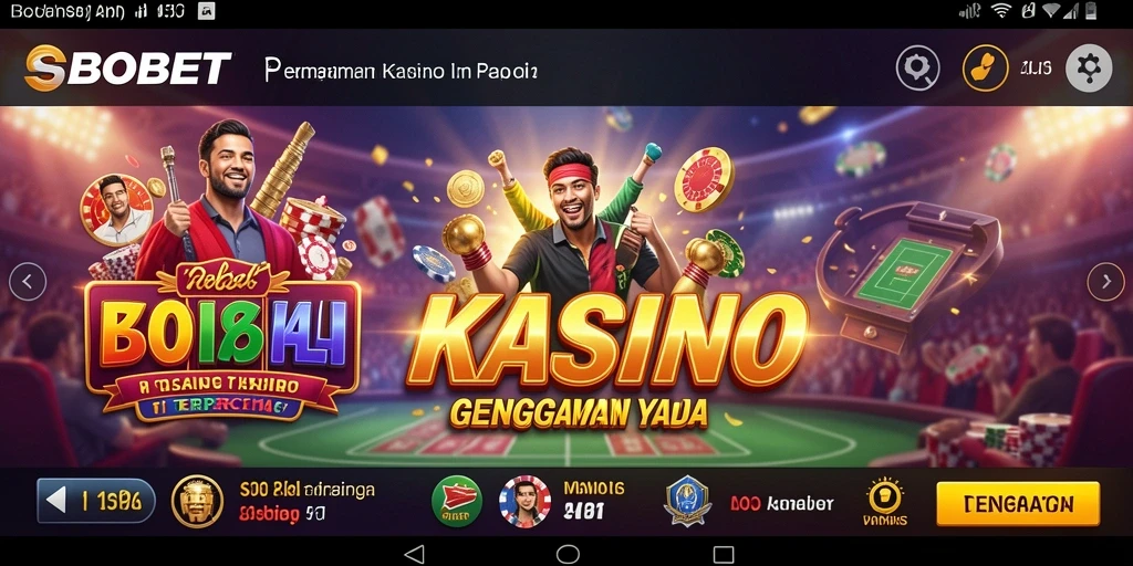 Tampilan menarik dari permainan kasino SBOBET yang penuh aksi.