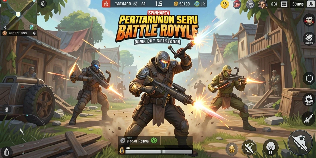 Tangkapan layar menunjukkan aksi pertarungan seru di SPINHARTA.