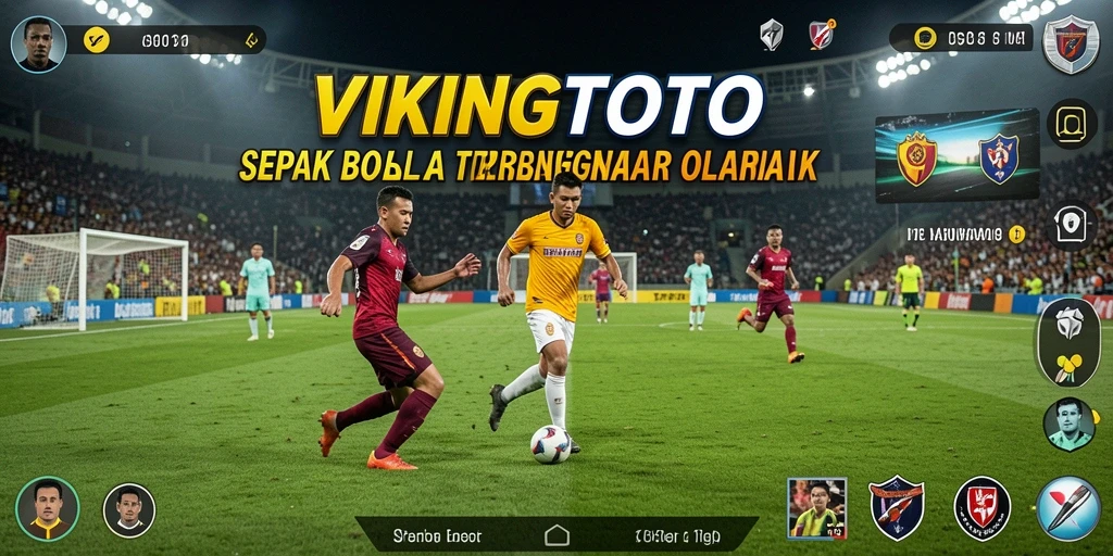 Tampilan gameplay seru dalam permainan sepak bola VIKINGTOTO