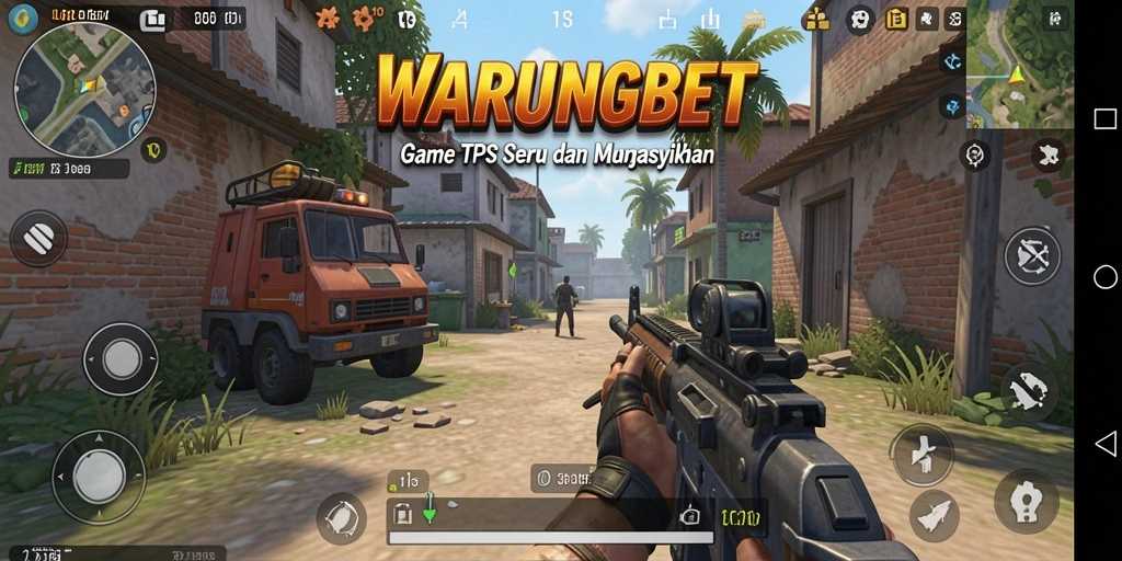 Screenshot gameplay WARUNGBET menampilkan aksi tembak-menembak yang mendebarkan.
