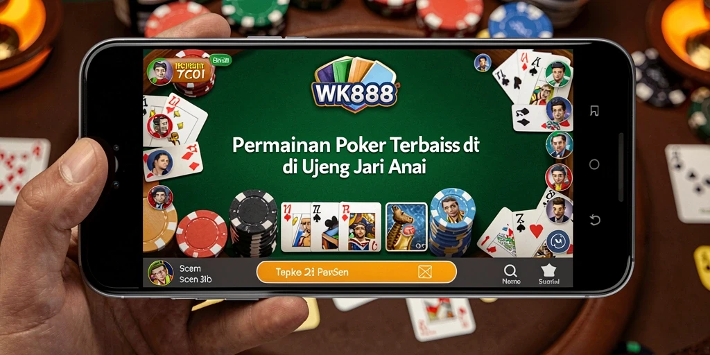Tampilan gameplay Poker yang menarik dan interaktif di WK888.
